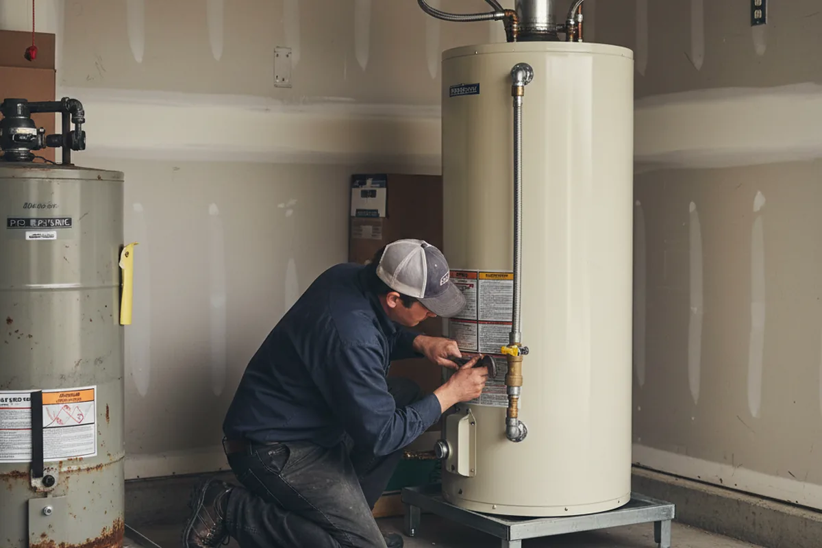 Water heater and shutoff valve replacement in Prosperity